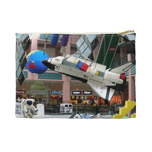 Grand Rounds Scenic Byway - Huge Lego Spaceship in the Mall of America Large Organizer Pouch with Black Zipper