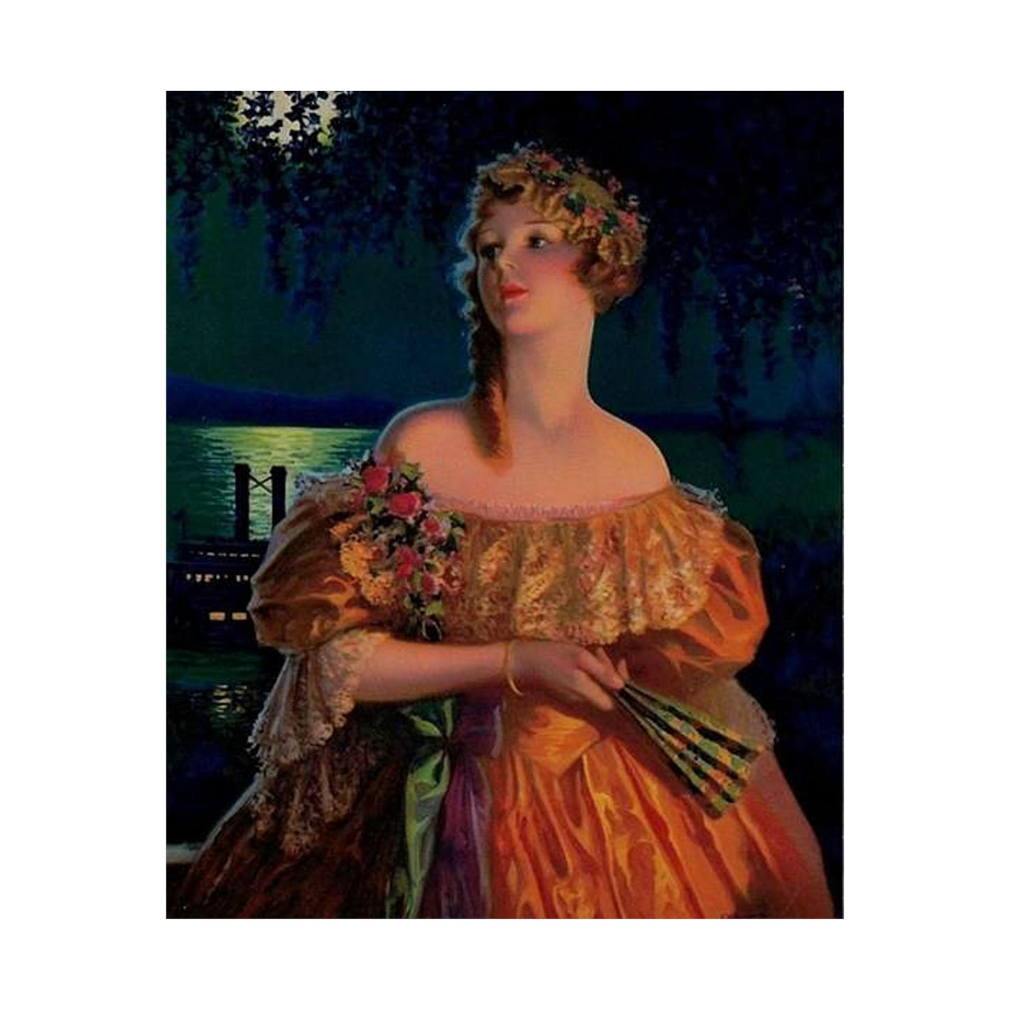 "Dixie", print of painting by Edward Mason Eggleston, 1929 High Quality Matte Wall Art Poster for Home, Office, Classroom