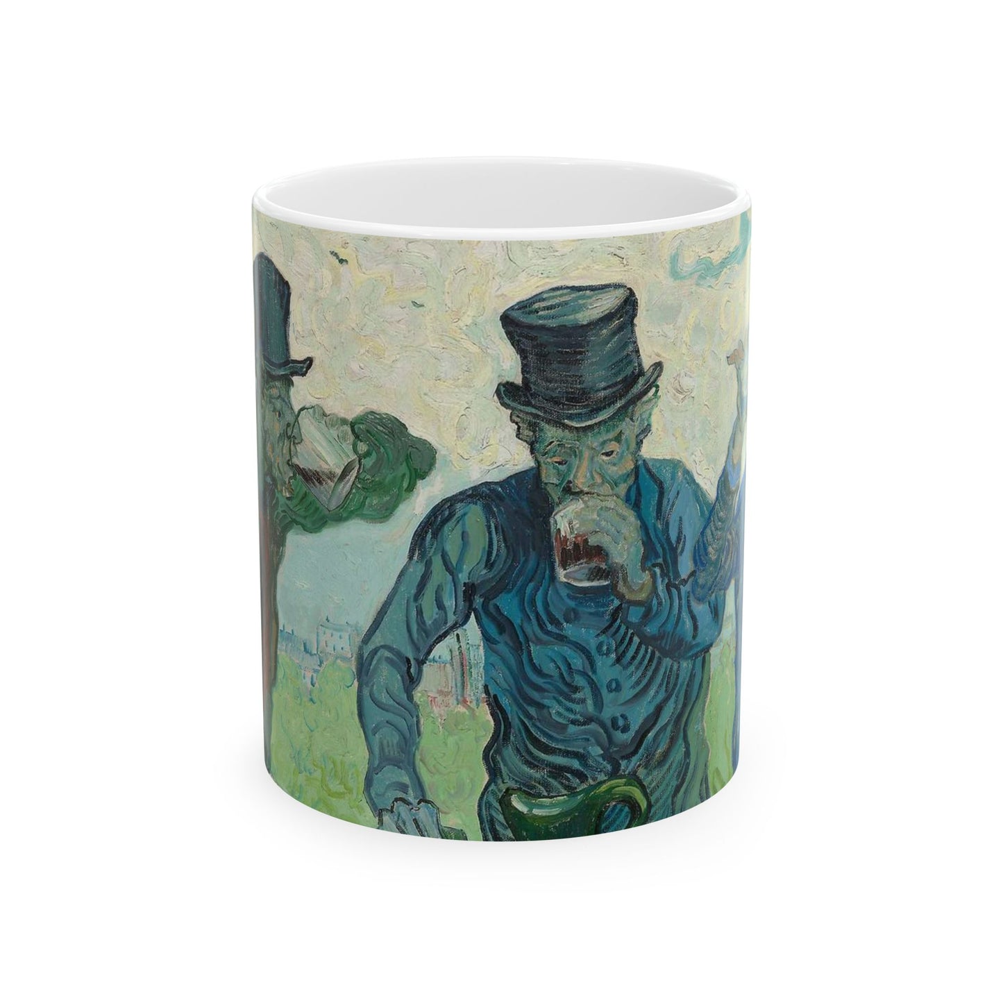 The Drinkers - Public domain dedication, Art Institute of Chicago Beautiful Novelty Ceramic Coffee Mug 11oz