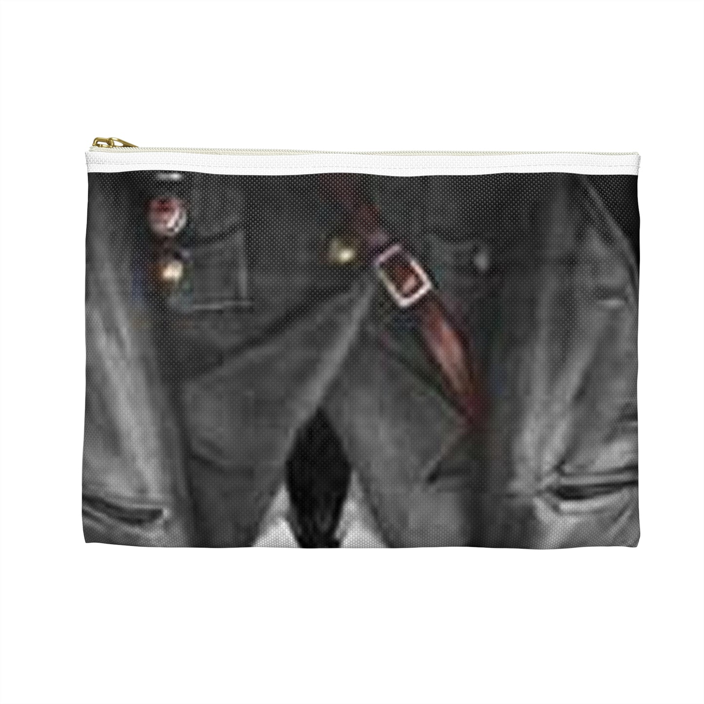 Gitler-vizvolitel - Art Deco public domain image Large Organizer Pouch with Black Zipper