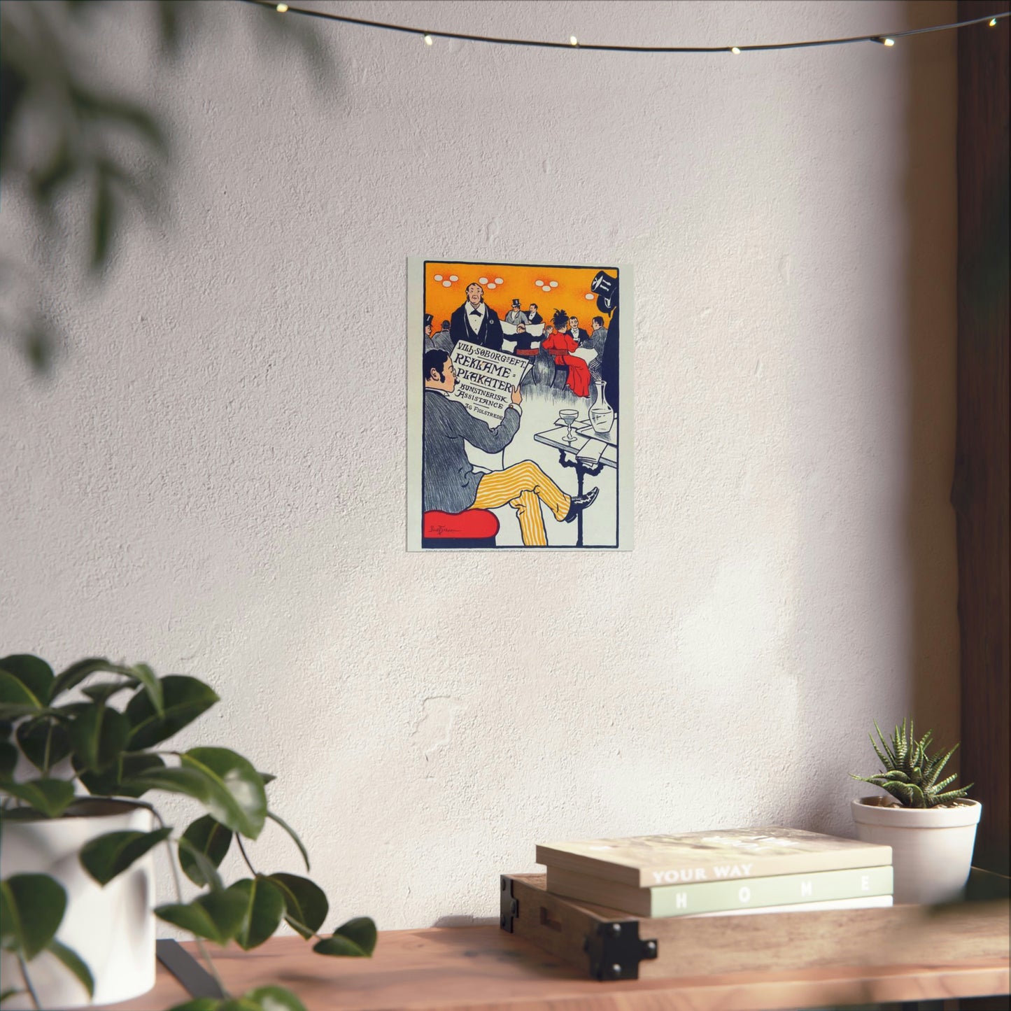 Affiche danoise pour les "Affiches artistiques Wilh. Söborg". High Quality Matte Wall Art Poster for Home, Office, Classroom