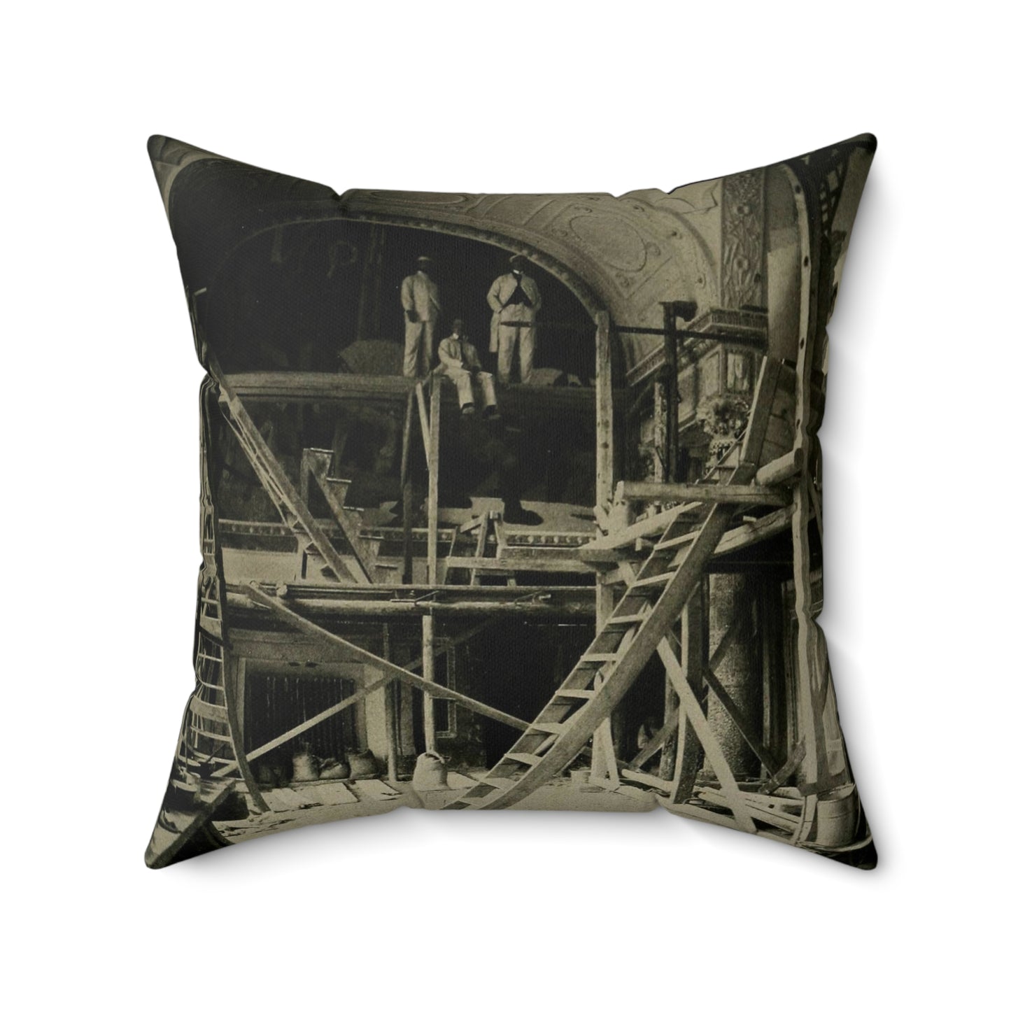 Kurhaus Wiesbaden, 1907 Decorative Accent Square Pillow