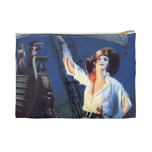 “Adventuress”, painting by Edward Mason Eggleston, 1929 Large Organizer Pouch with Black Zipper