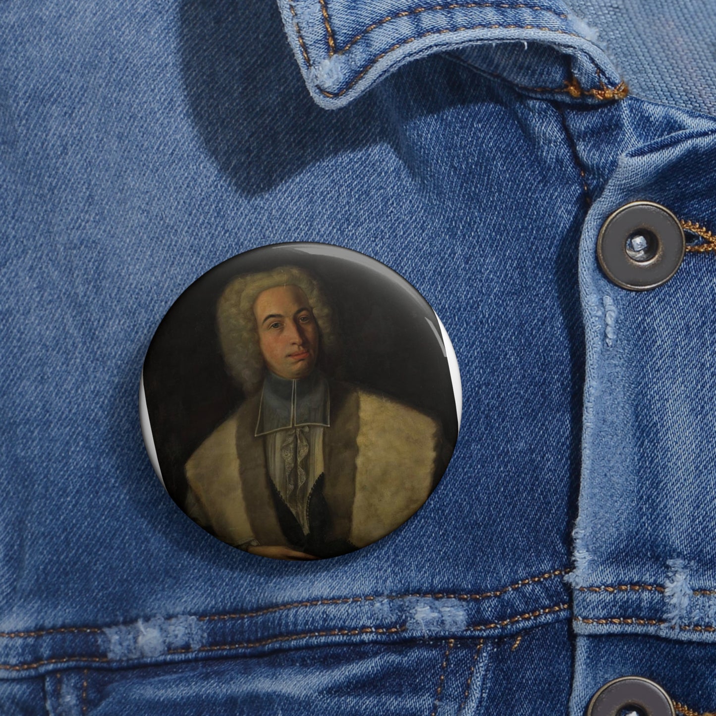 Ph. Engelhard - Portret van Arnold Schuil van Walhorn jr. - 1000997 - Bonnefanten Museum Pin Buttons with Crisp Design