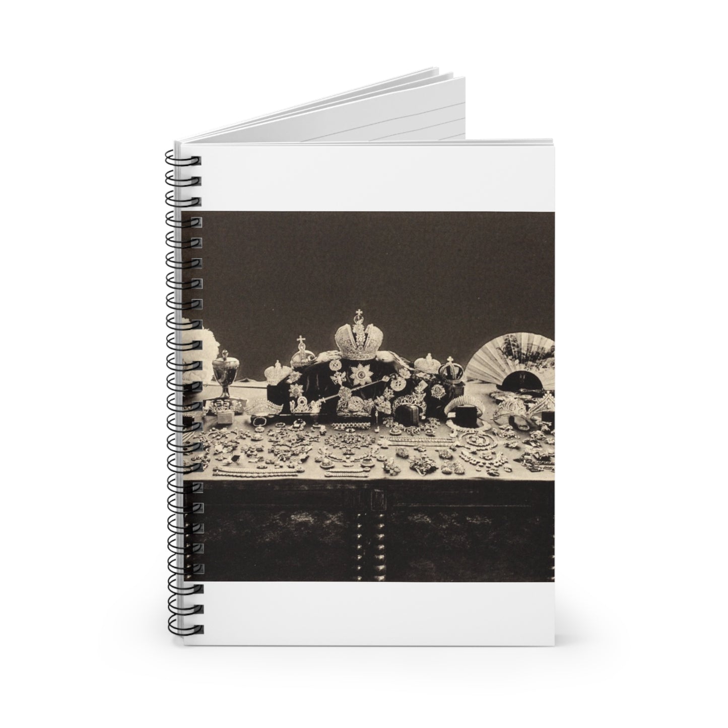 Jewels of the House of the Romanovs.Catalog of Academician A. Fersman. Spiral Bound Ruled Notebook with Printed Cover