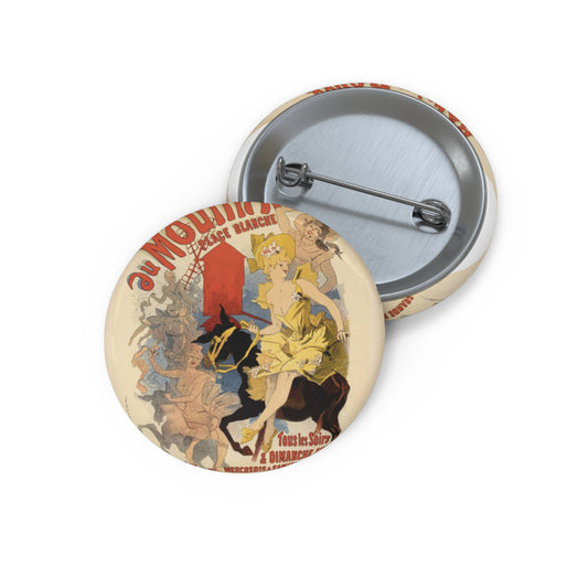 Maîtres de l'affiche V 2 - Pl 53 - Jules Chéret Pin Buttons with Crisp Design