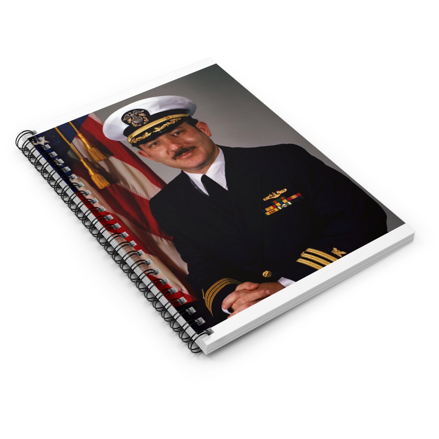 Commander Joel M. Greenberg, USN (covered) Spiral Bound Ruled Notebook with Printed Cover