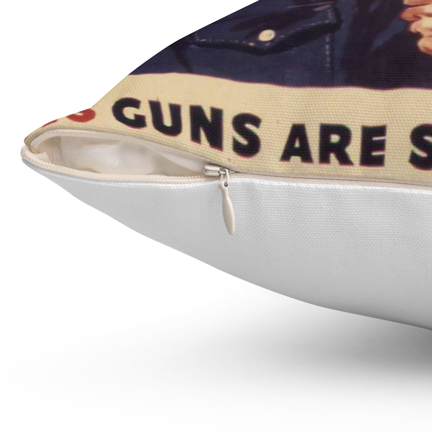 Another American ace^ His guns are shooting down Nazis and Japs right now^ Keep `em firing^ - NARA - 534905 Decorative Accent Square Pillow