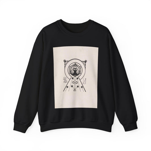 Samuel Jessurun de Mesquita - Ex libris van JFN Black Heavy Blend Adult Crew Neck SweatShirt