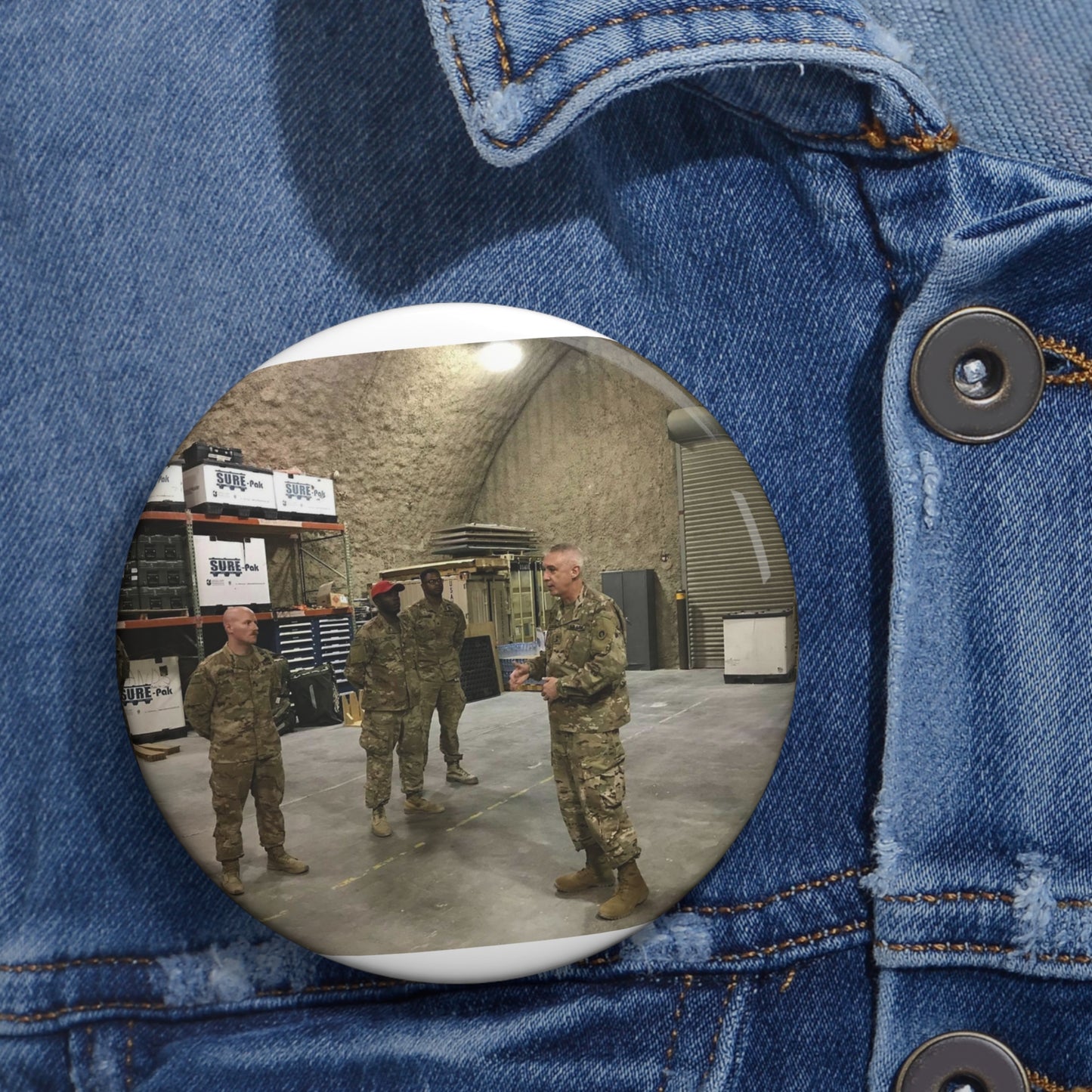 Maj. Gen. John P. Sullivan, commanding general of the Pin Buttons with Crisp Design