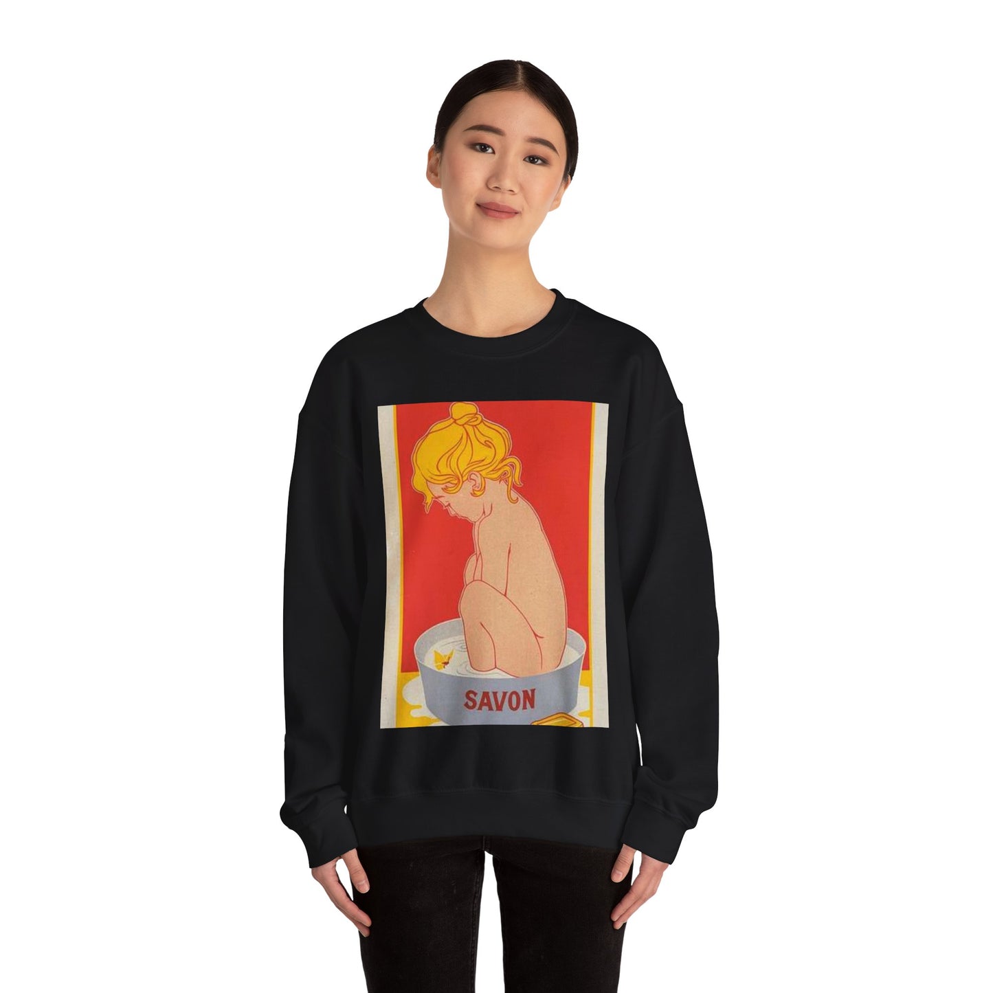 Affiche belge pour le "Savon Starlight". Black Heavy Blend Adult Crew Neck SweatShirt
