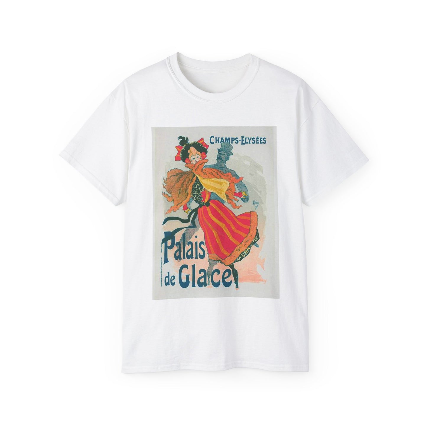 Nouvelle affiche pour le "Palais de Glace". White T-Shirt Gildan 2000 Cotton Unisex