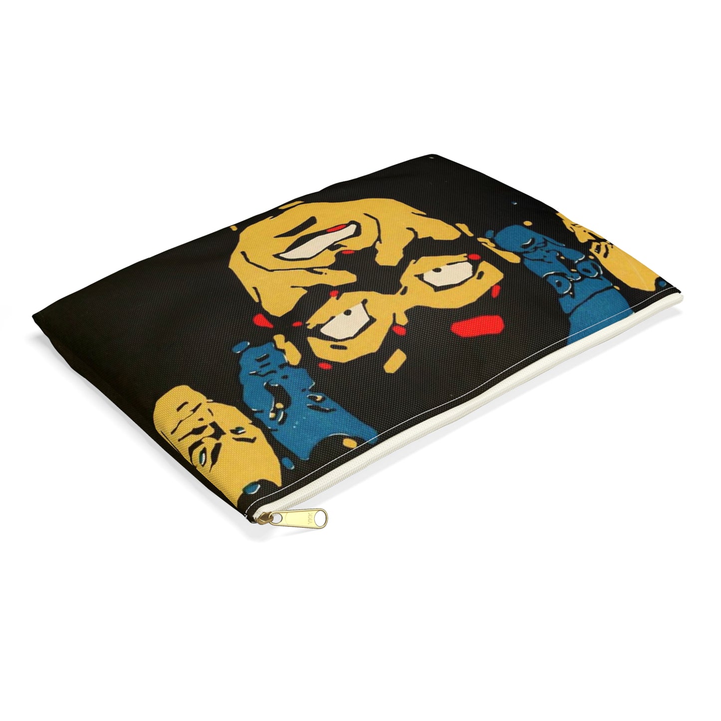 The Sign of the Poppy - Vintage movie public domain poster Large Organizer Pouch with Black Zipper