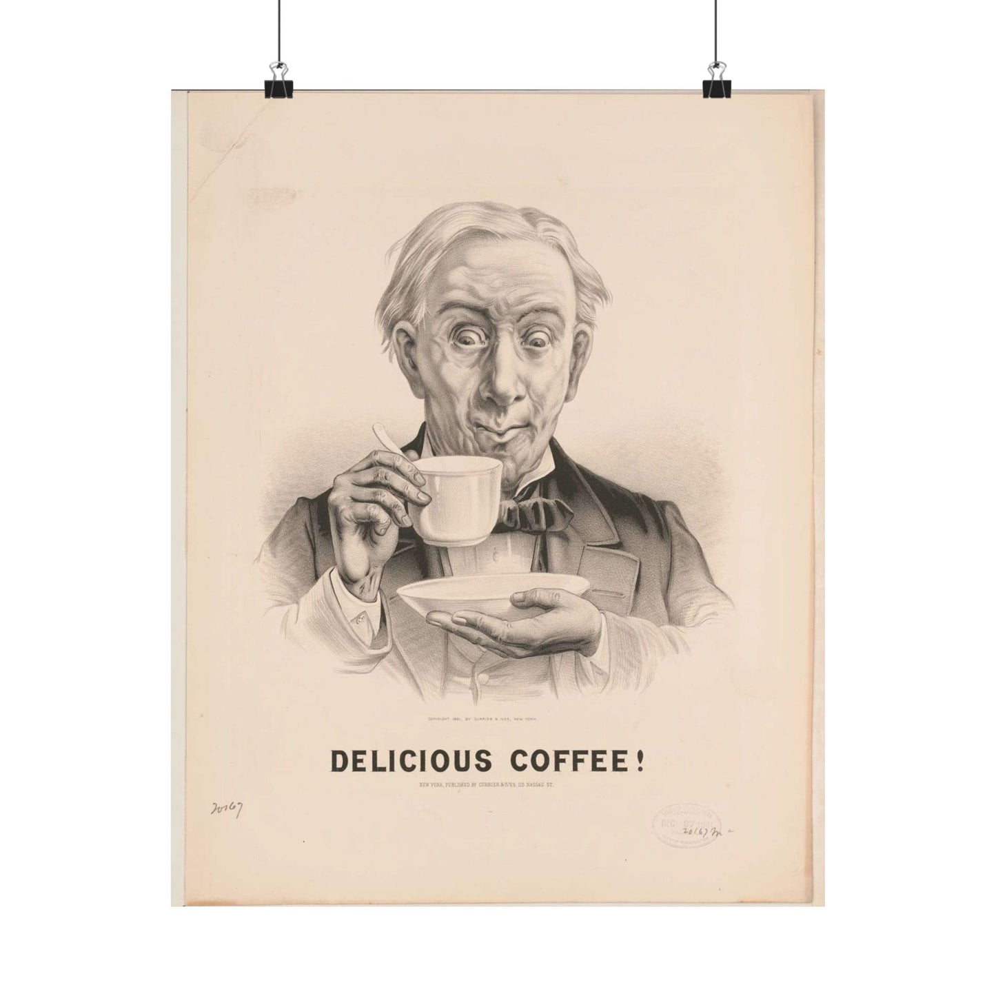 Delicious Coffee! - Print, Library of Congress collection High Quality Matte Wall Art Poster for Home, Office, Classroom