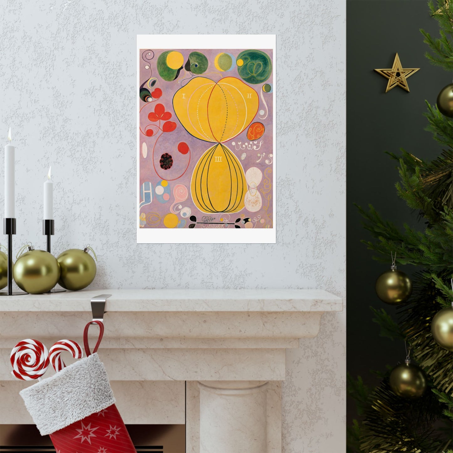 Hilma af Klint - The Ten Largest No. 7 - Adulthood - 1907 High Quality Matte Wall Art Poster for Home, Office, Classroom