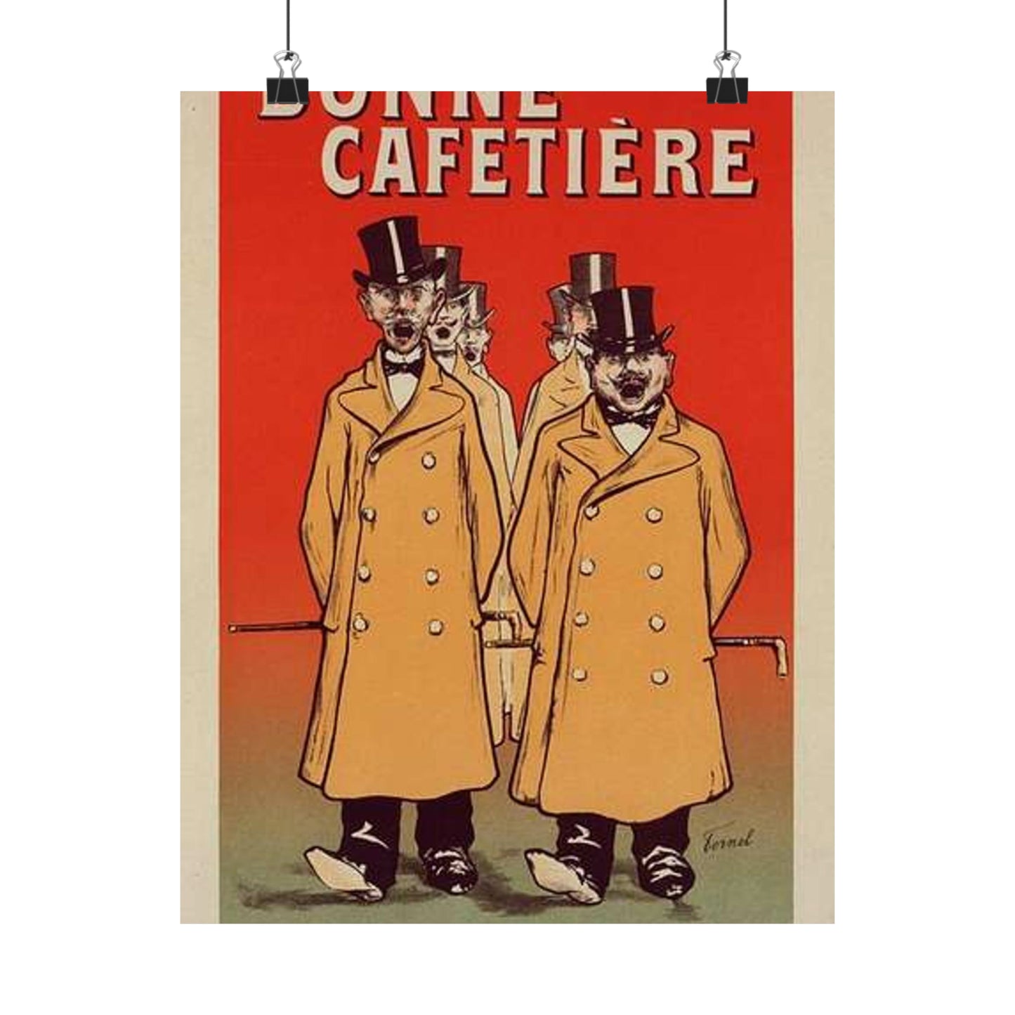 Affiche pour la "Chicorée Bonne Cafetière". High Quality Matte Wall Art Poster for Home, Office, Classroom
