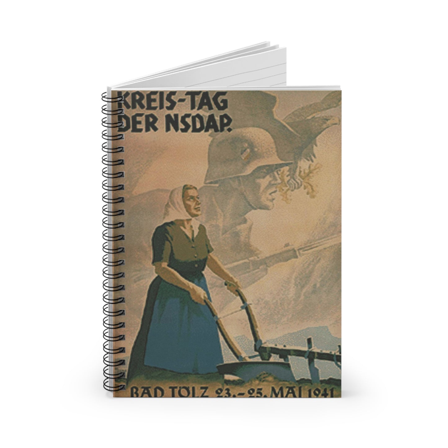 Kreis-Tag der NSDAP - Bad Tölz, 23.- 25. Mai 1941 Spiral Bound Ruled Notebook with Printed Cover