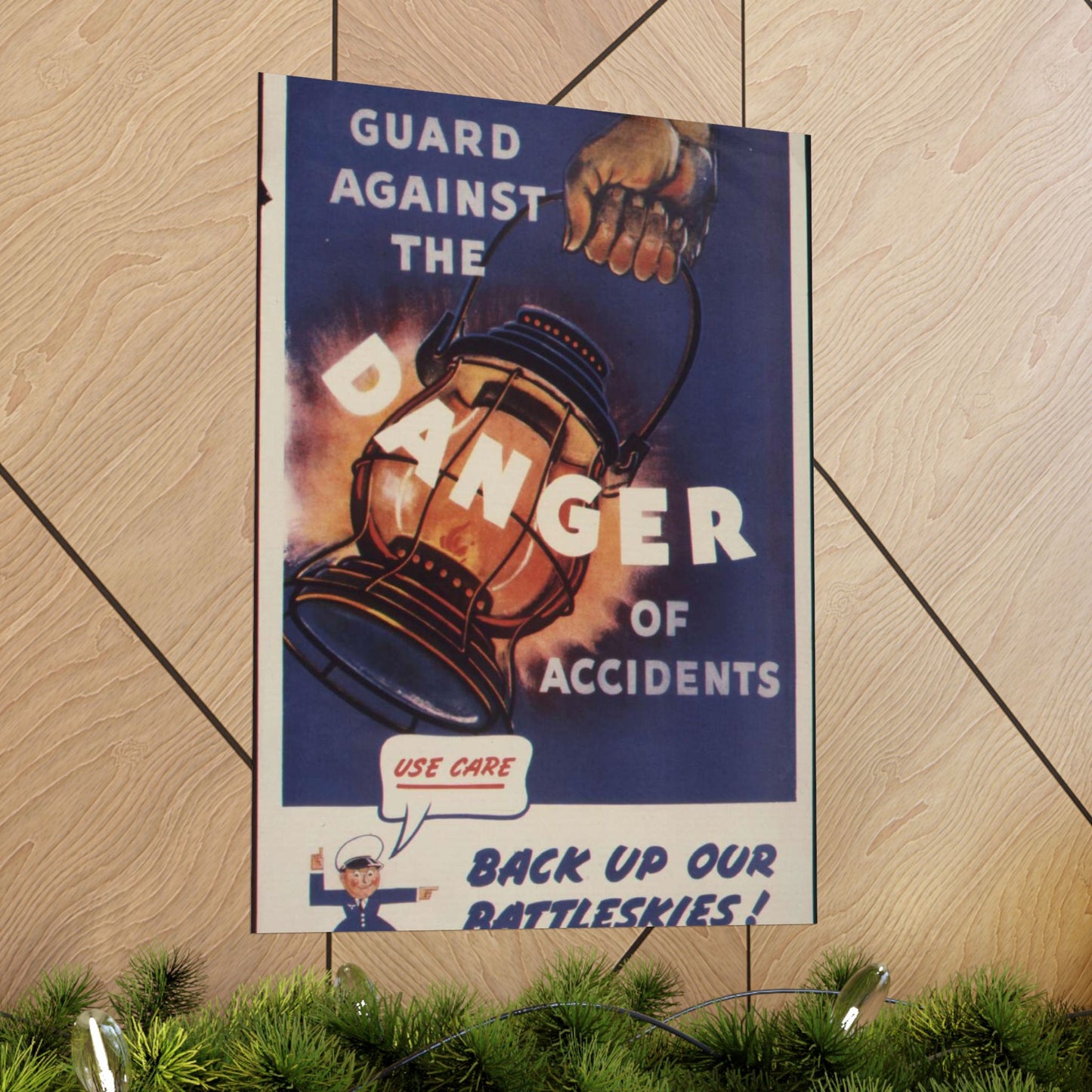 Guard against the danger of accidents. Back up our battleskies^ - NARA - 535358 High Quality Matte Wall Art Poster for Home, Office, Classroom