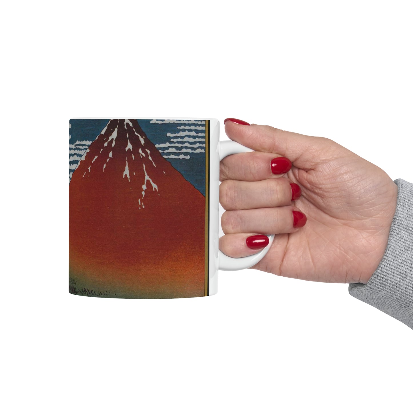 Aka-Fuji, from The 36 Views of Mt. Fuji, 1979 Beautiful Novelty Ceramic Coffee Mug 11oz