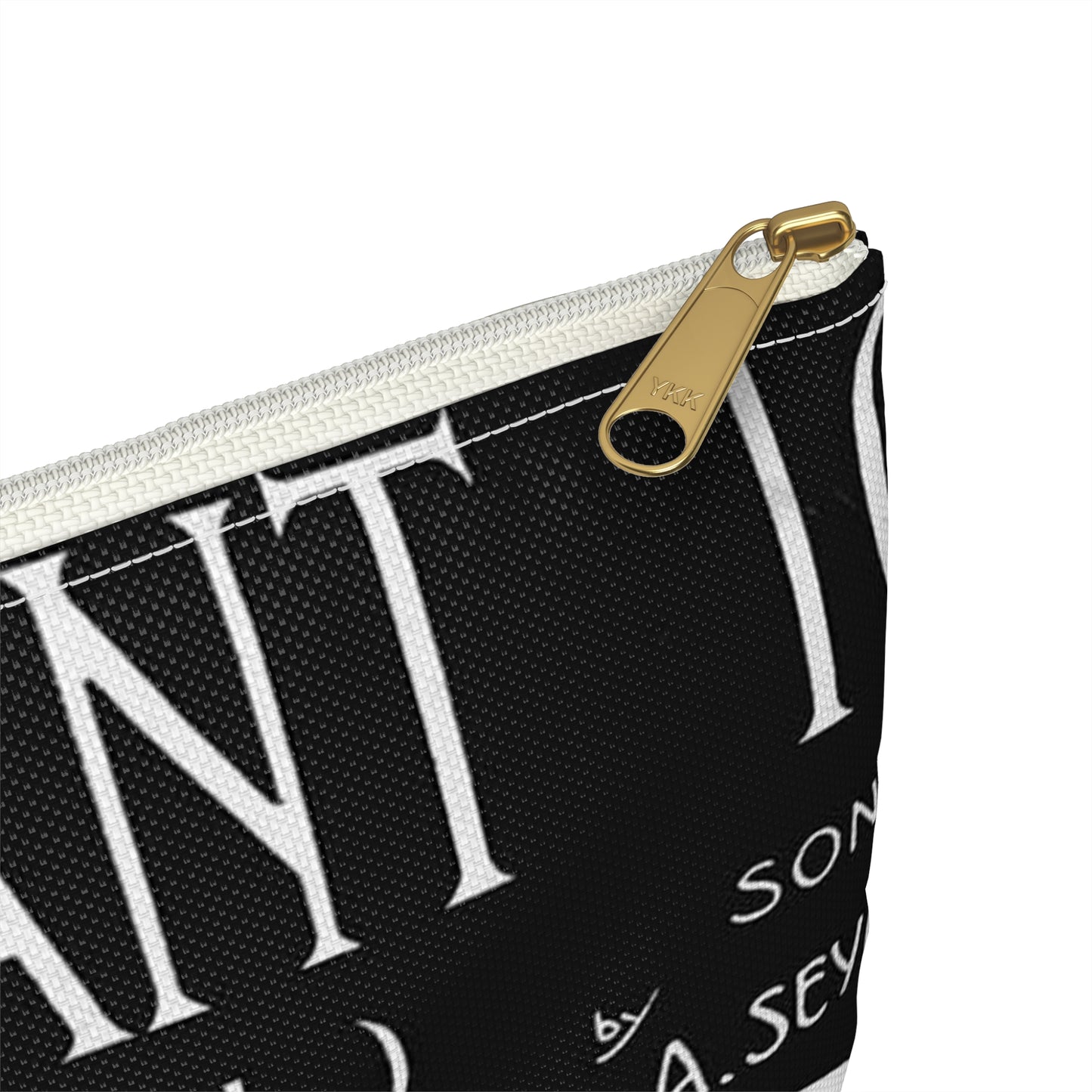 I don't want to (oh, come on) - Public domain American sheet music Large Organizer Pouch with Black Zipper