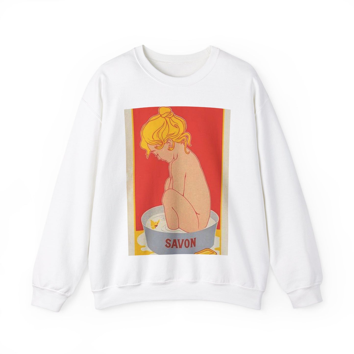 Affiche belge pour le "Savon Starlight". White Heavy Blend Adult Crew Neck SweatShirt