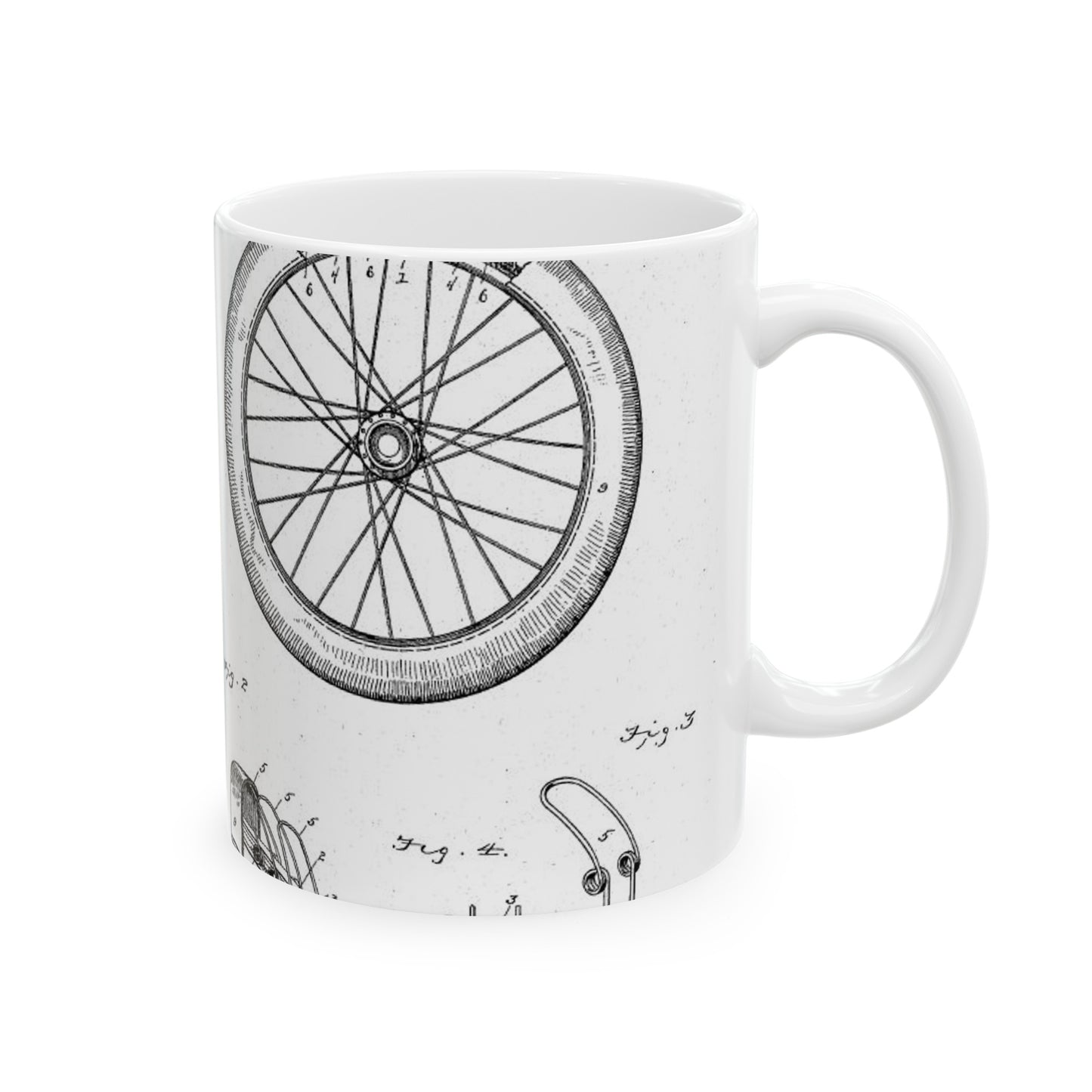 Patent drawing - Patent 573907 Public domain  image Beautiful Novelty Ceramic Coffee Mug 11oz