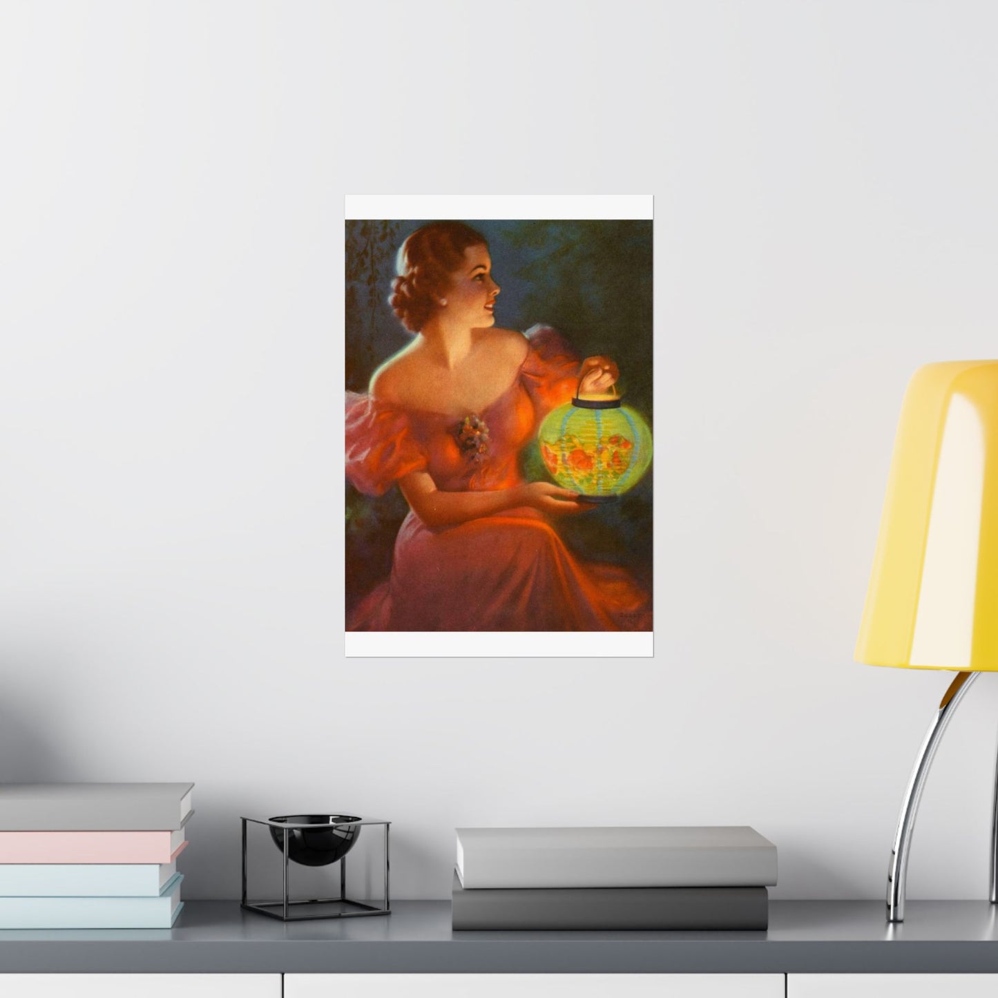 Lantern Glow by Edward Mason Eggleston High Quality Matte Wall Art Poster for Home, Office, Classroom