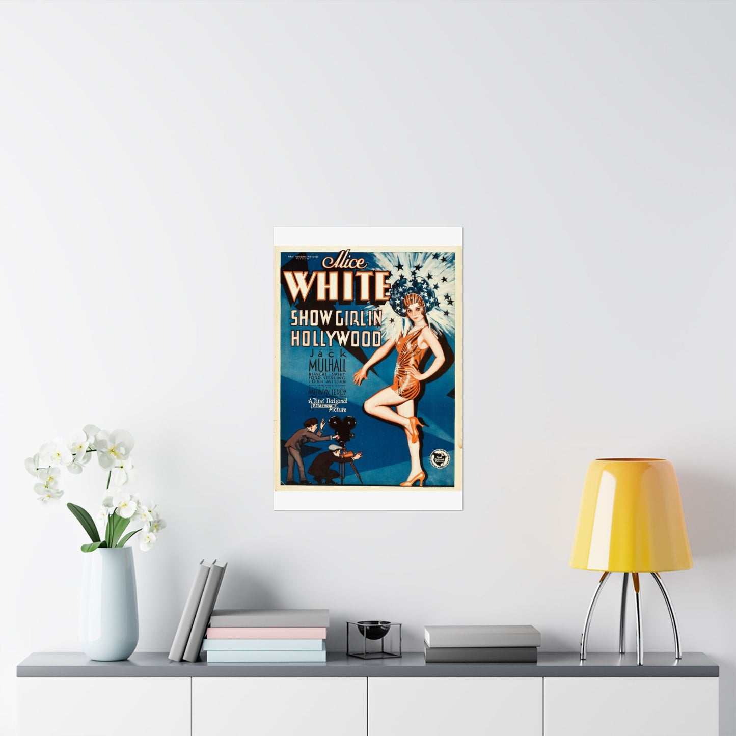 ShowgirlHollywood, Art Deco Poster High Quality Matte Wall Art Poster for Home, Office, Classroom