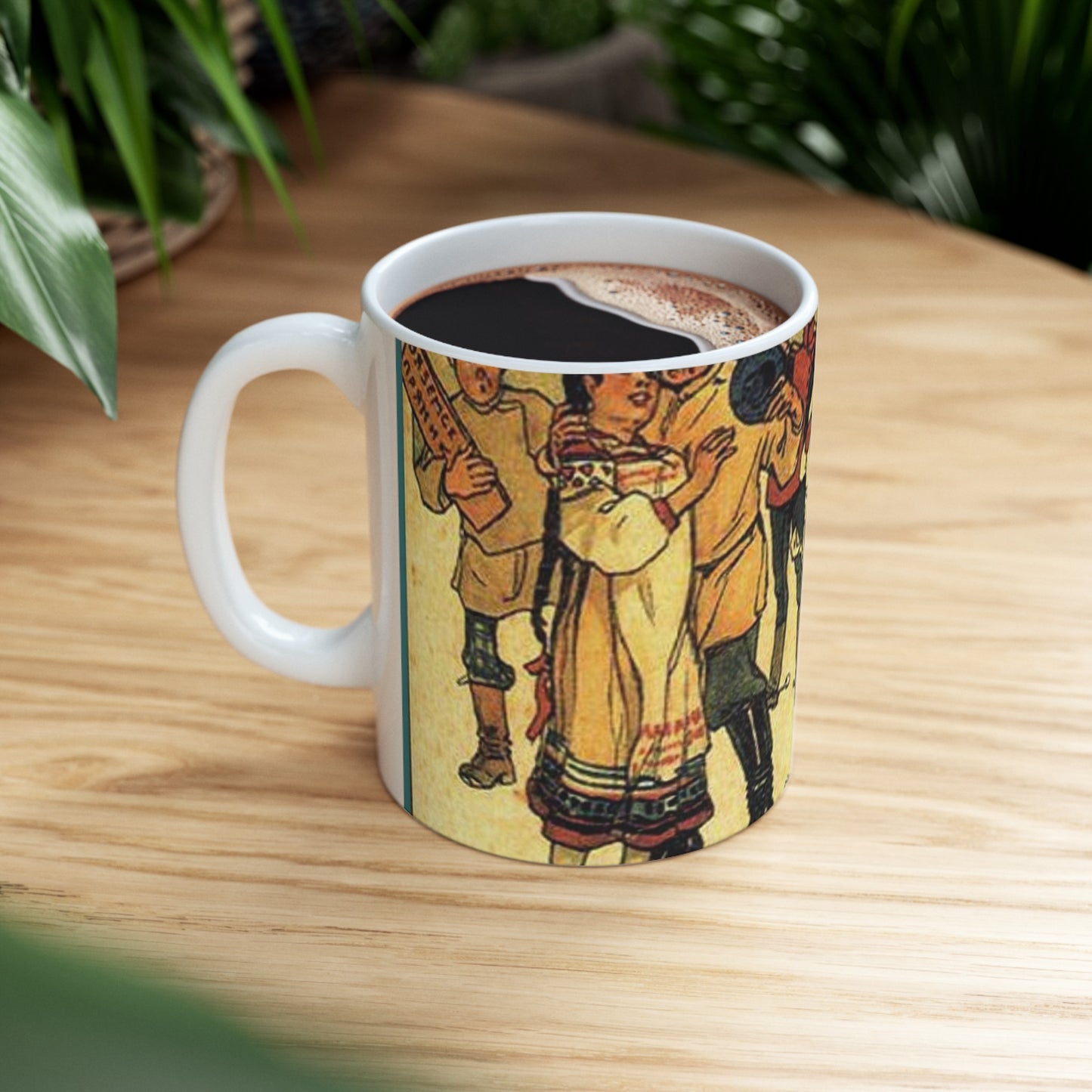 Апсит. Женихи деревни нашей все пленилися Наташей... Beautiful Novelty Ceramic Coffee Mug 11oz