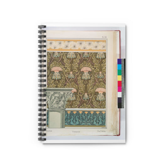 Chardon - Public domain dedication image Spiral Bound Ruled Notebook with Printed Cover