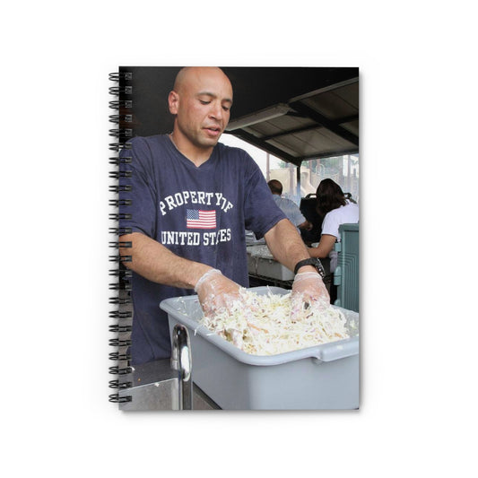 Augusta, Ga., native, Sgt. Mateo Moses, a Bradley mechanic Spiral Bound Ruled Notebook with Printed Cover