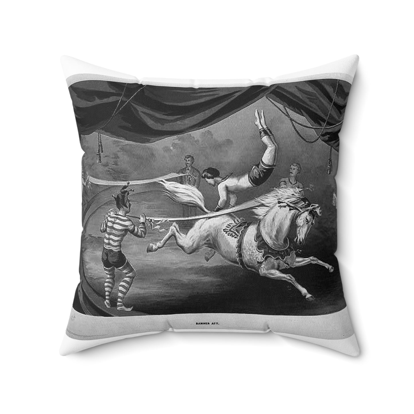 Banner act - Print, Library of Congress collection Decorative Accent Square Pillow