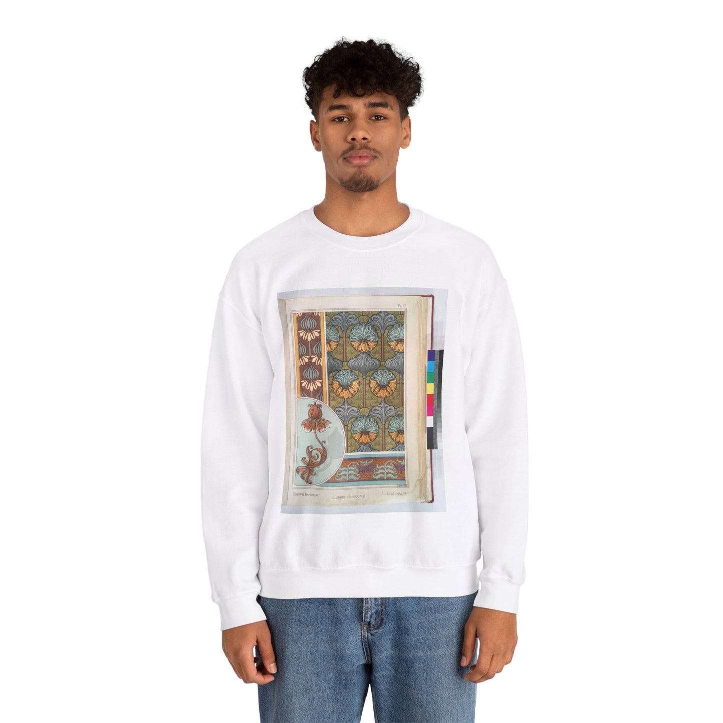 Couronne imperiale, Maurice Pillard Verneuil White Heavy Blend Adult Crew Neck SweatShirt