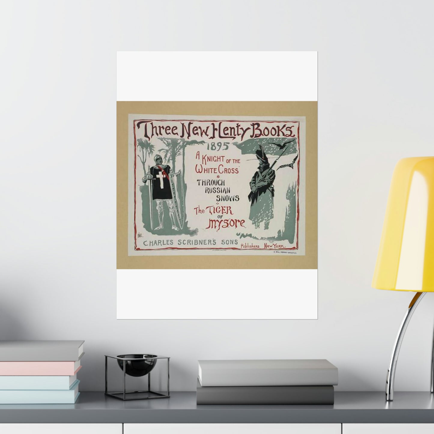 Three new Henty books., Art Nouveau Poster High Quality Matte Wall Art Poster for Home, Office, Classroom