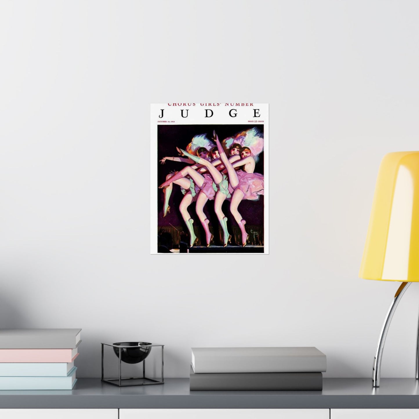JudgeMagazine18Oct1924 - Art Deco public domain image High Quality Matte Wall Art Poster for Home, Office, Classroom