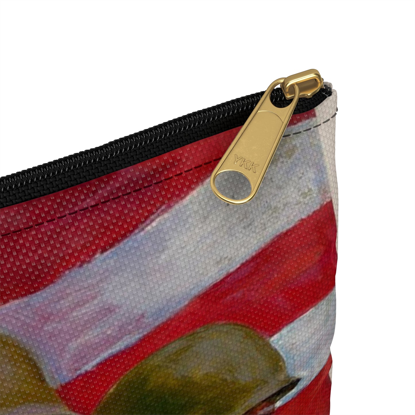 Together we WIN - A painting of a group of soldiers holding guns Large Organizer Pouch with Black Zipper