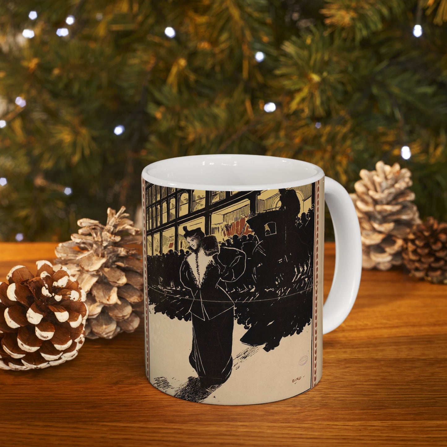 The post express, holiday number Beautiful Novelty Ceramic Coffee Mug 11oz