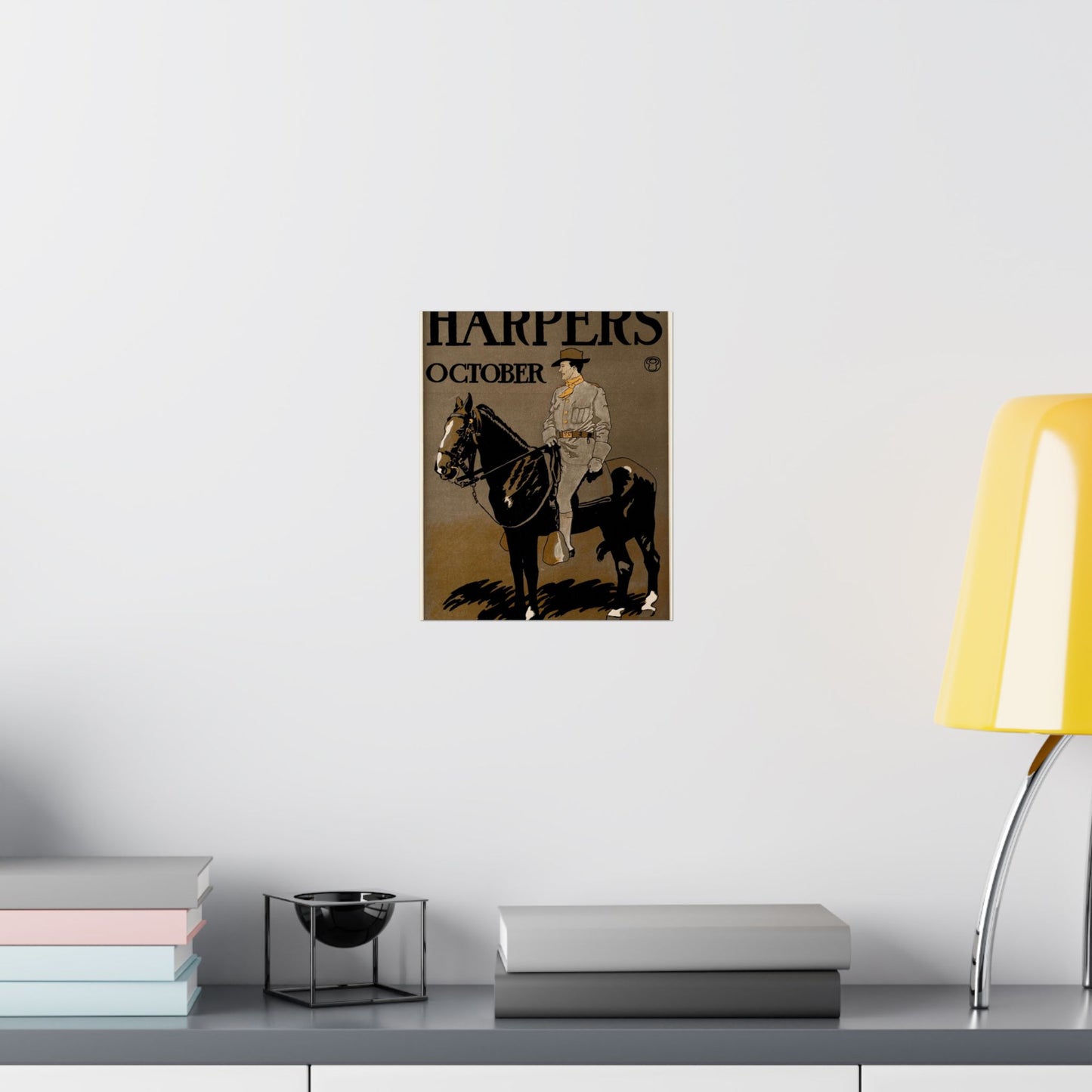 Edward Penfield - Edward Penfield, Harper's October High Quality Matte Wall Art Poster for Home, Office, Classroom