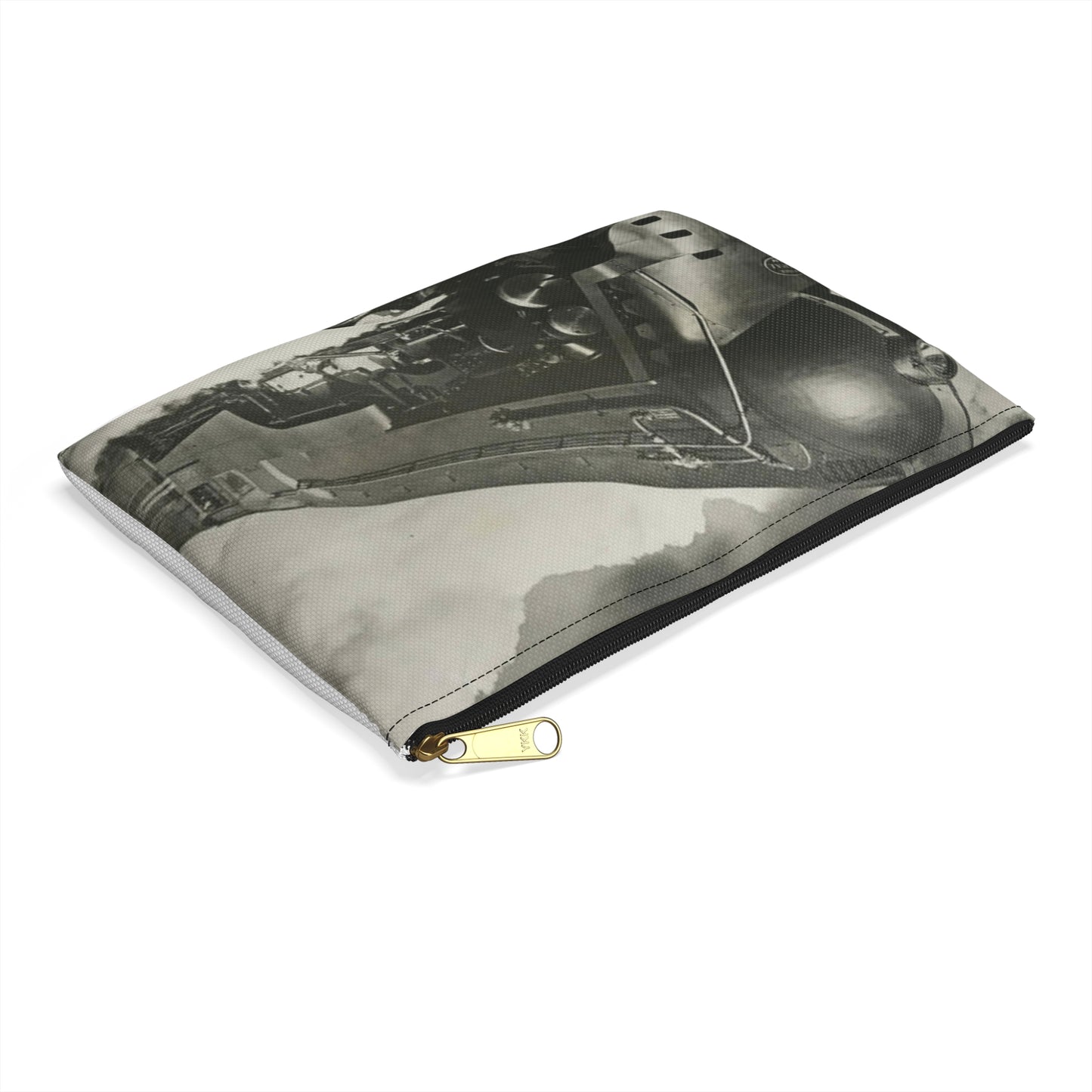 [New York Central Twentieth Century Limited steam locomotive 5453] Large Organizer Pouch with Black Zipper