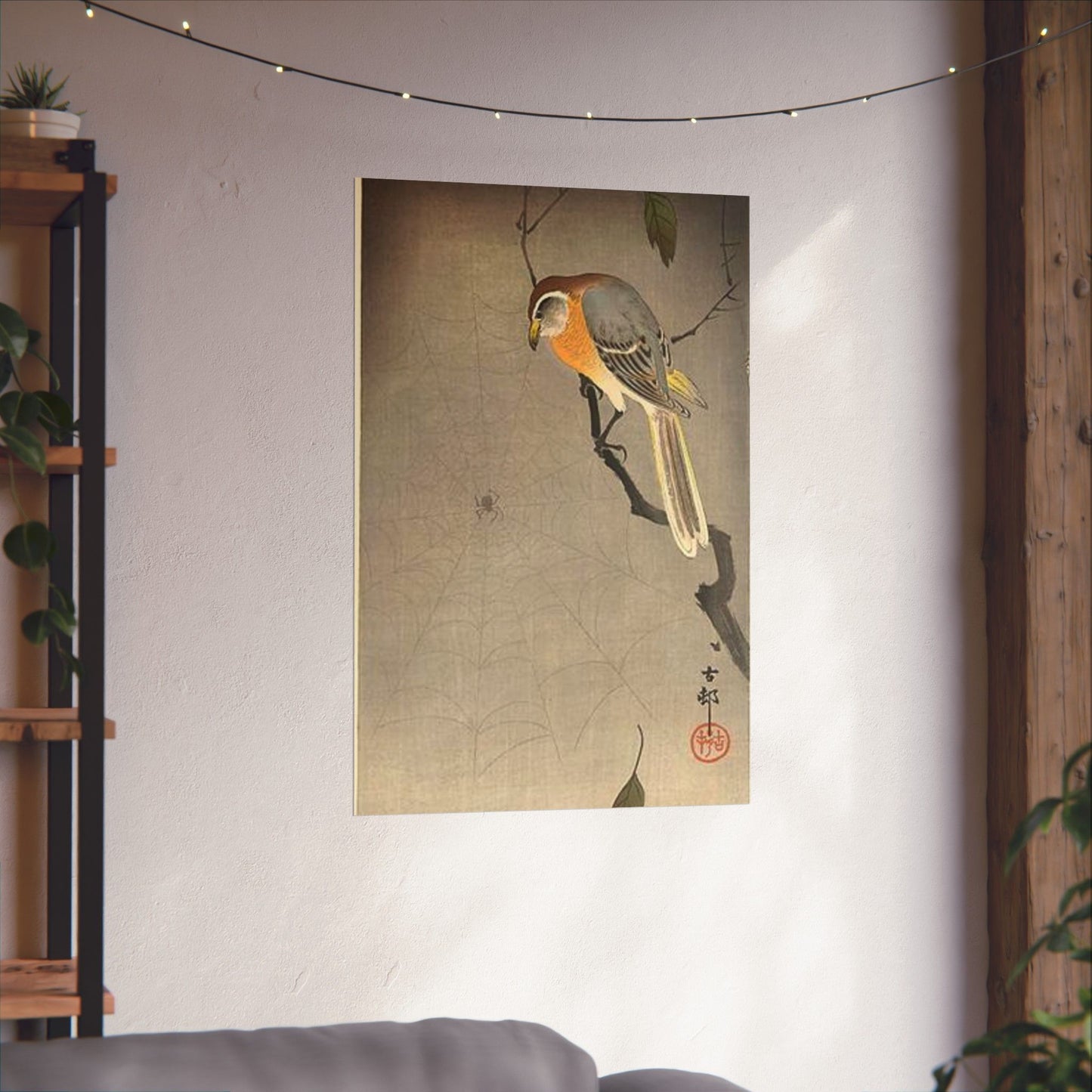Koson - the-spiderweb, Ohara Koson High Quality Matte Wall Art Poster for Home, Office, Classroom