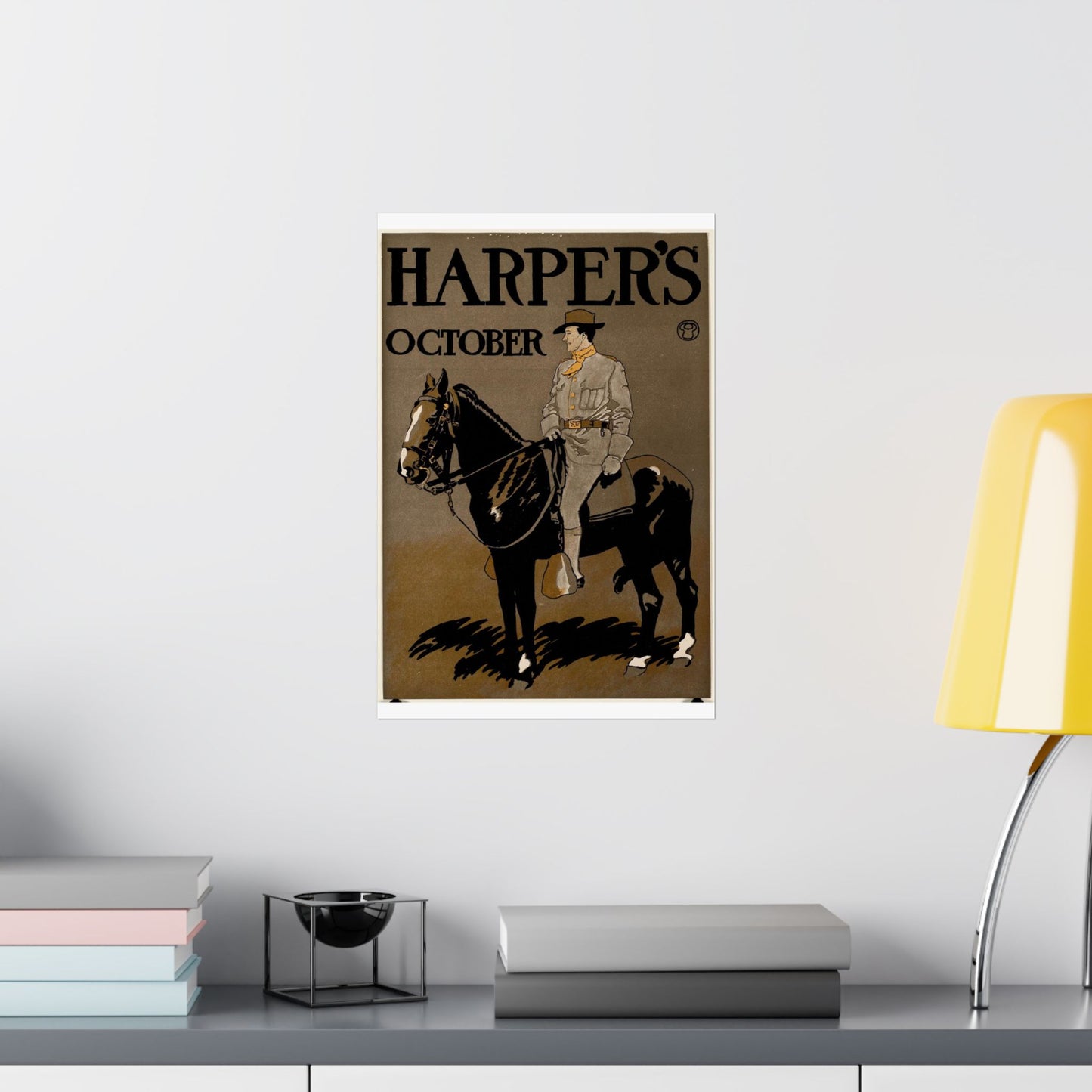 Edward Penfield - Edward Penfield, Harper's October High Quality Matte Wall Art Poster for Home, Office, Classroom