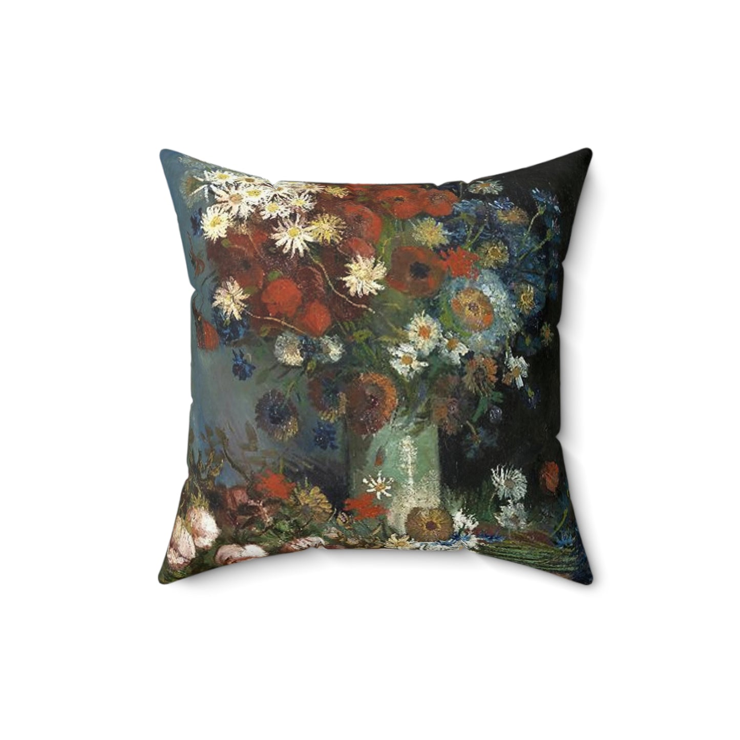 Still life with meadow flowers and roses Van Gogh 1886 Decorative Accent Square Pillow