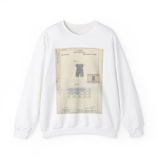 Patent drawing - for P. Plant's Cork Swimming Suit Public domain  image White Heavy Blend Adult Crew Neck SweatShirt