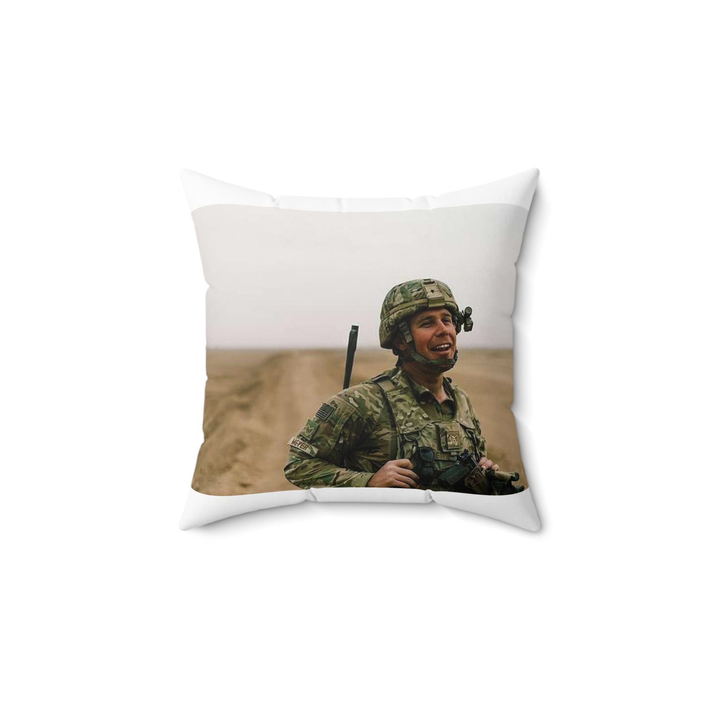 U.S. Air Force Staff Sgt. Andrew Meyer, 821st Contingency Decorative Accent Square Pillow