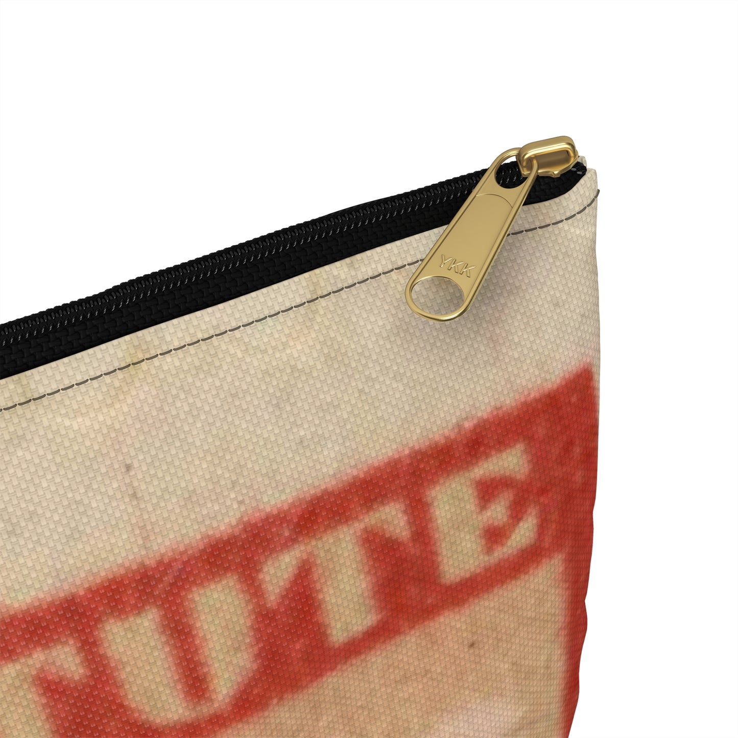 Frimärke ur Gösta Bodmans filatelistiska motivsamling, påbörjad 1950.Frimärke från Schweiz, 1933. Motiv av kvinnodräkt, Tessin. Large Organizer Pouch with Black Zipper