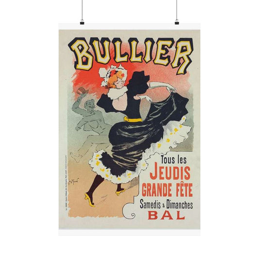 Affiche pour le "Bal Bullier".. Public domain reproduction. High Quality Matte Wall Art Poster for Home, Office, Classroom