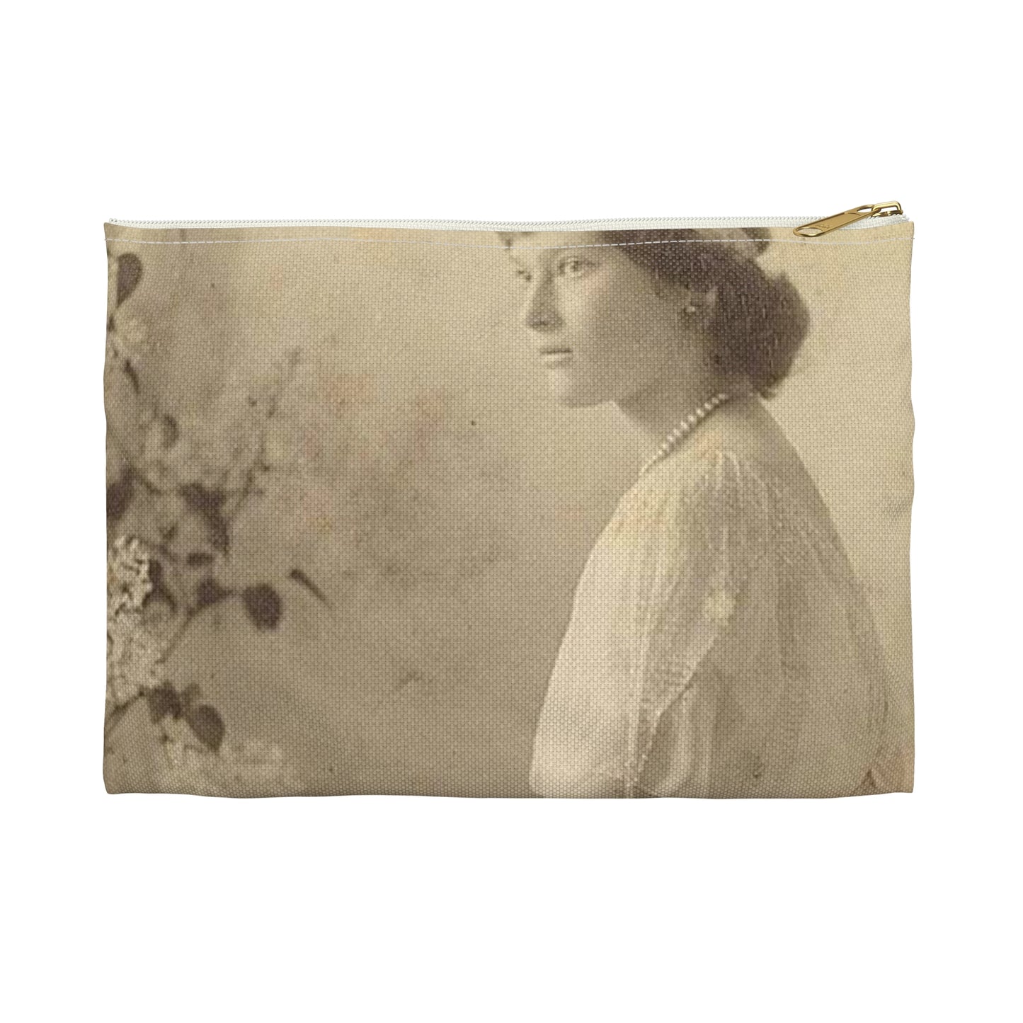 Tatyana Nikolaevna 1914 - Public domain portrait print Large Organizer Pouch with Black Zipper