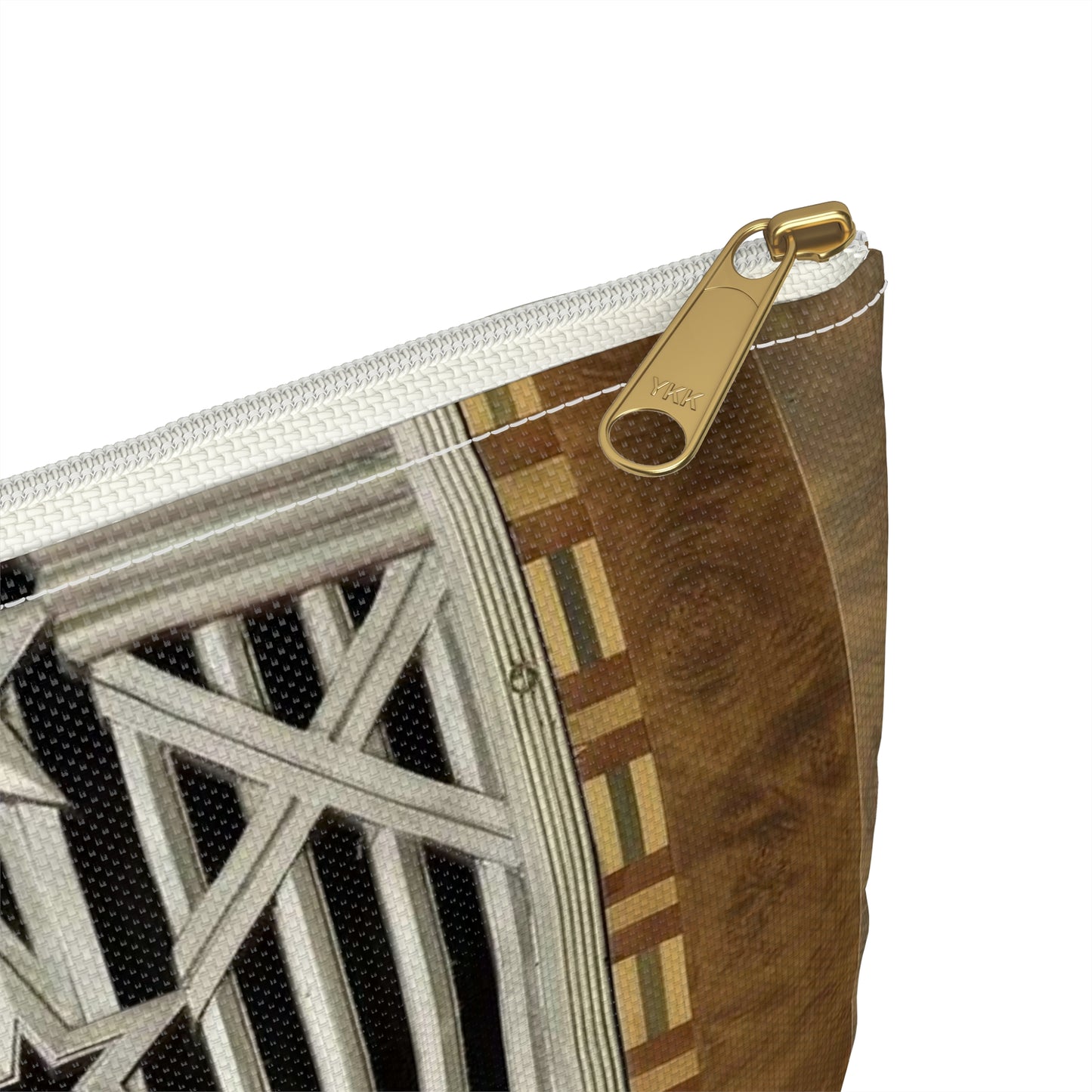 Interior grill detail, James T. Foley U.S. Post Office and Courthouse, Albany, New York Large Organizer Pouch with Black Zipper