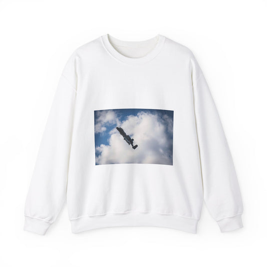 An A-10 Thunderbolt II assigned to the 51st Fighter White Heavy Blend Adult Crew Neck SweatShirt