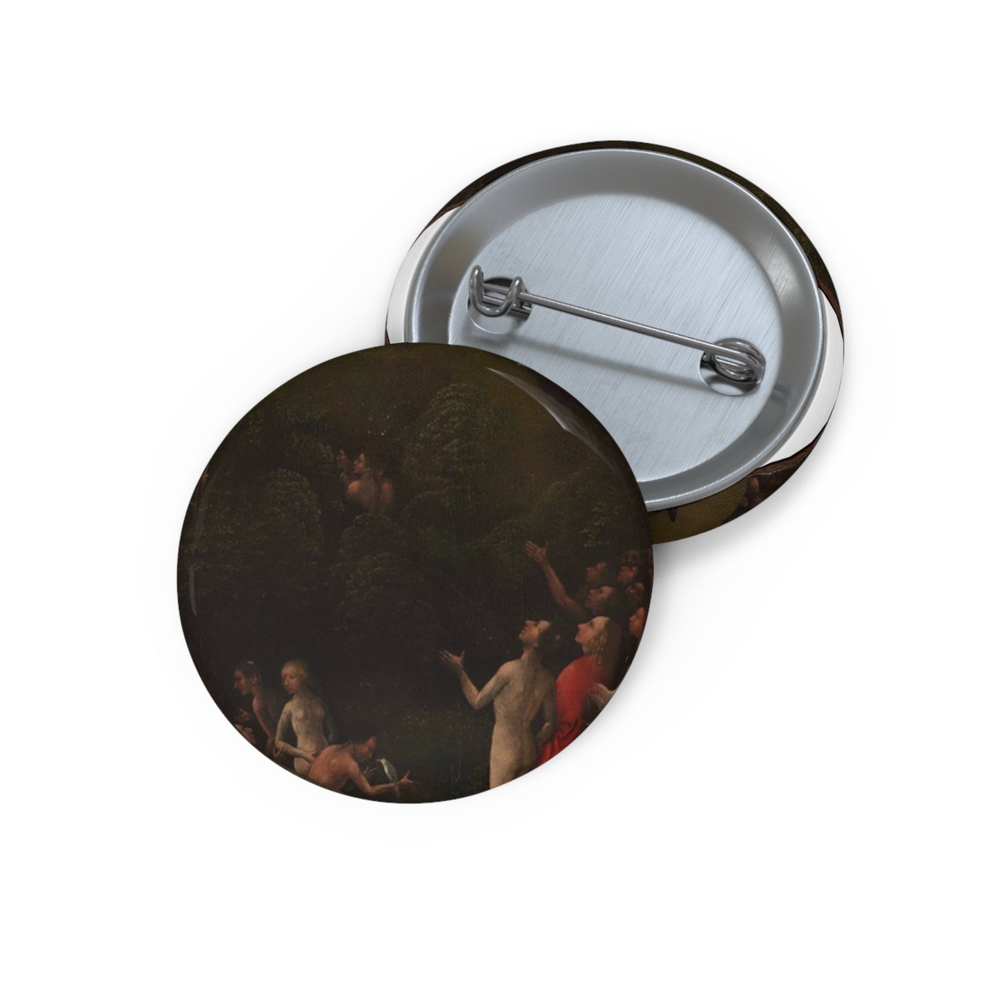 Visions of the Hereafter - Terrestrial Paradise Pin Buttons with Crisp Design